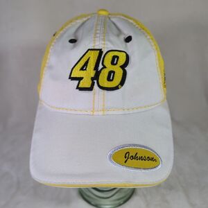 Jimmie Johnson 48 Hat 2007 Nextel Cup Champion Yellow/White NASCAR Lowes Cap